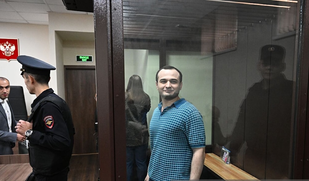 Former Russian Investigative Committee investigator Marat Tambiev in court on October 8, 2024. (Sputnik)