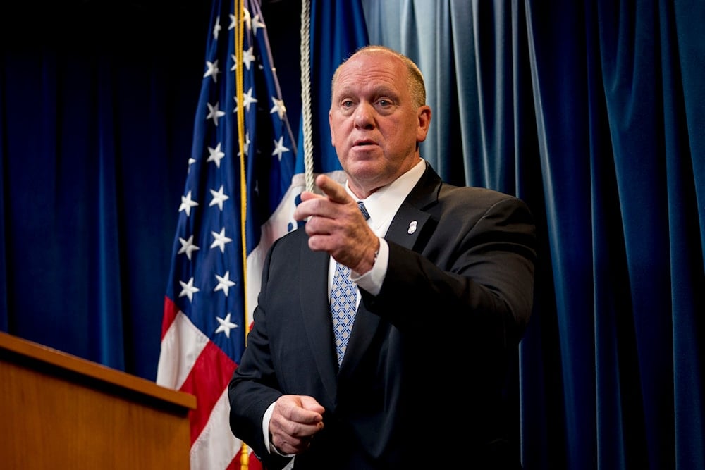 Acting Director for U.S. Immigration and Customs Enforcement Thomas Homan takes a question from a reporter at a Department of Homeland Security news conference at the Ronald Reagan Building in Washington, on December 5, 2017. (AP)