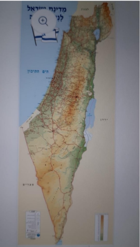 Map distributed by the Israel Forever Foundation
