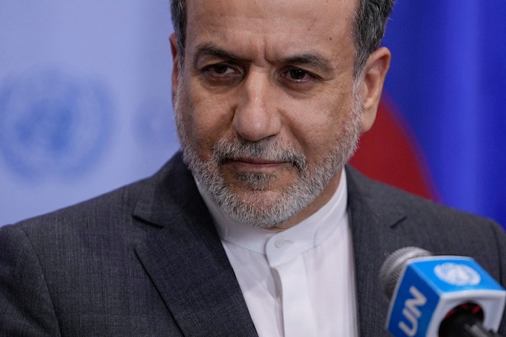 Iranian Foreign Minister Abbas Araghchi speaks during a news conference, Wednesday, September 25, 2024, at UN headquarters (AP)