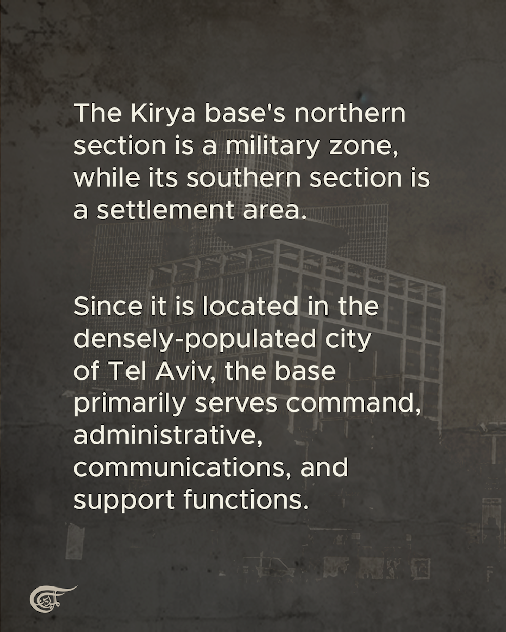 Inside 'Israel's' Kirya base