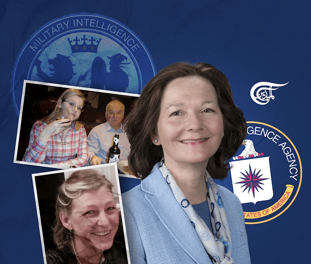 Who emailed Pompeo is redacted, although then-CIA deputy director Gina Haspel is an obvious candidate. (Al Mayadeen English; Illustrated by Mahdi Rtail)