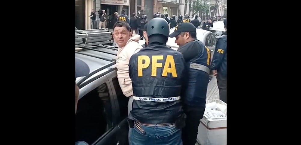 Rioters are arrested in Argentina by the Argentinian police on Satuday, November 16, 2024. (@ocafezinho)