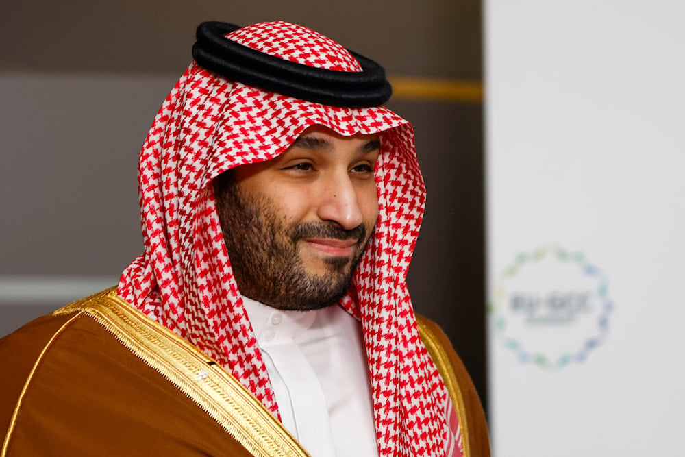 Saudi Arabia's Prime Minister and Crown Prince Mohammed bin Salman bin Abdulaziz Al Saud arrives for an EU-Gulf Cooperation Council meeting at the European Council building in Brussels, Belgium, Wednesday, Oct. 16, 2024. (AP)