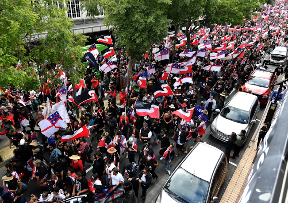 Massive protests against New Zealand Maori bill