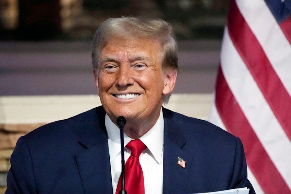 Republican presidential candidate former President Donald Trump speaks at a campaign event at 180 Church, June 15, 2024, in Detroit. (AP)