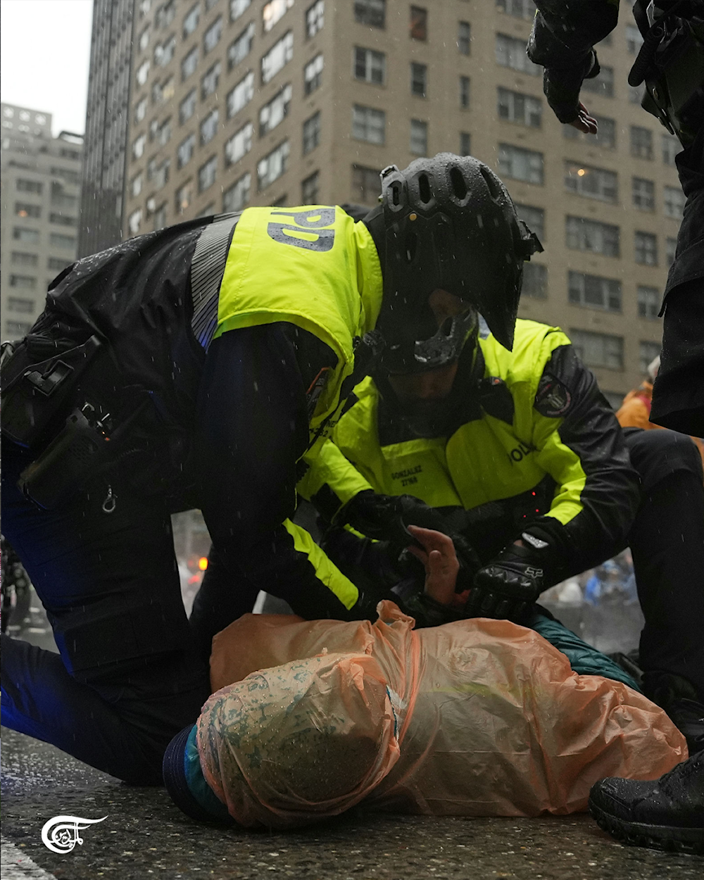 Police arrest pro-Palestine protesters at New York Thanksgiving parade