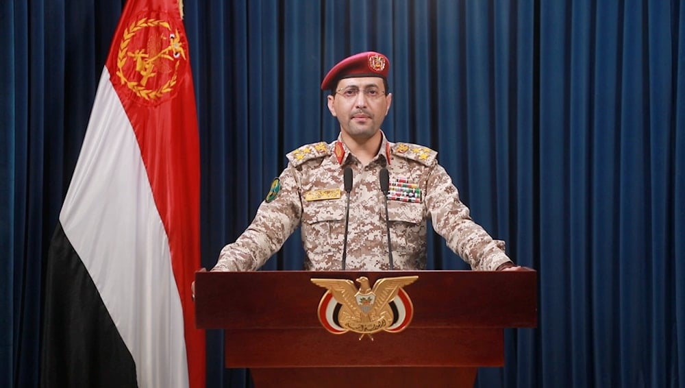 Yemeni Armed Forces spokesperson, Yahya Saree, in a recorded statement on November 2, 2024. 