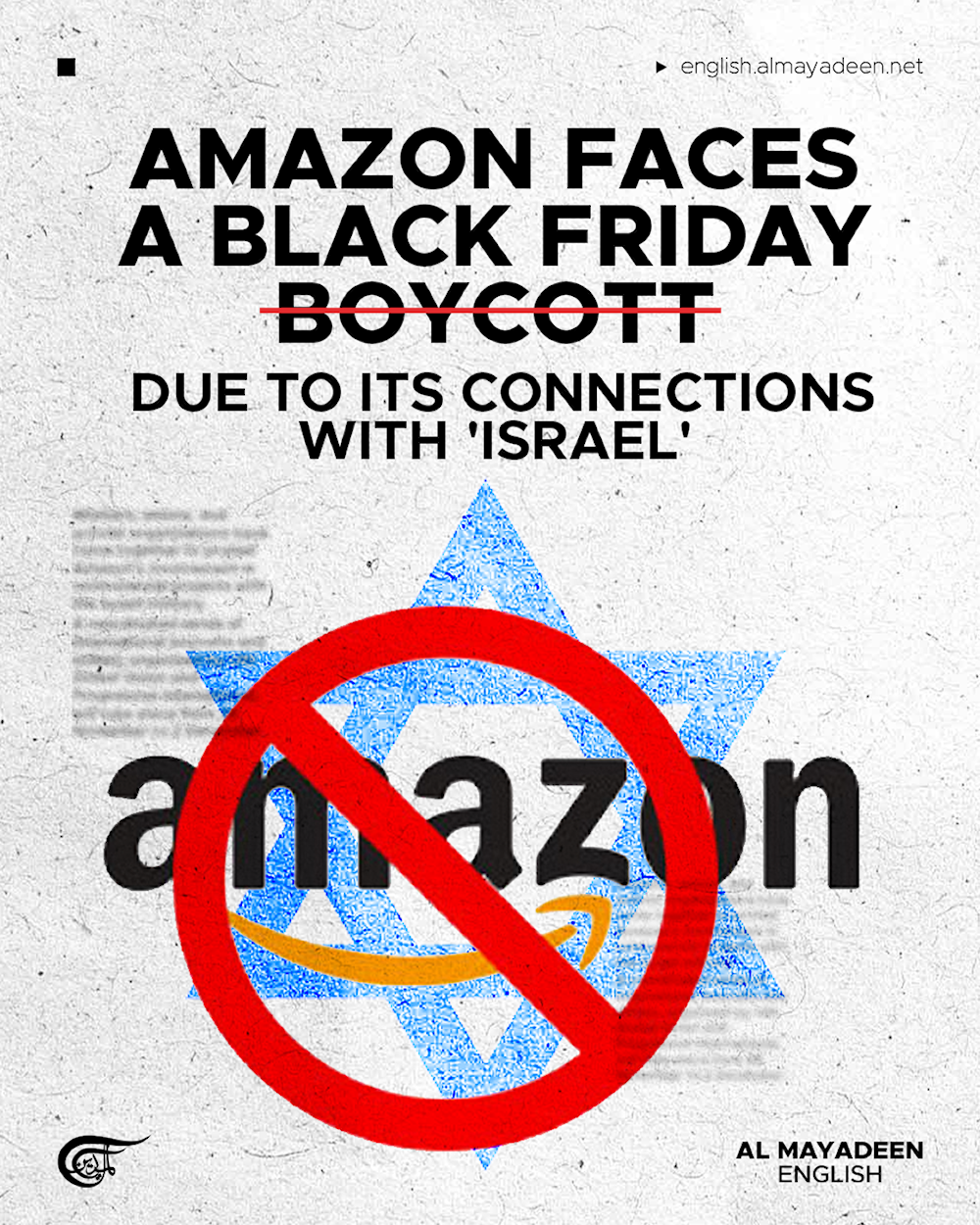 Amazon faces a Black Friday boycott due to its connections with 'Israel'