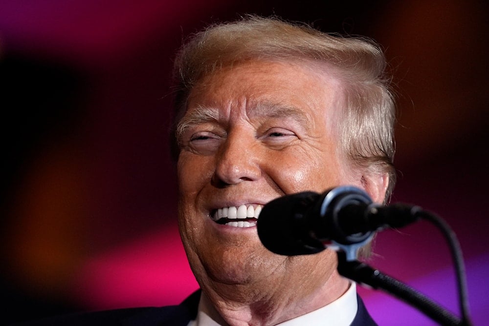 Republican presidential nominee former President Donald Trump speaks at a faith event at the Concord Convention Center, on October 21, 2024, in Concord, N.C. (AP )