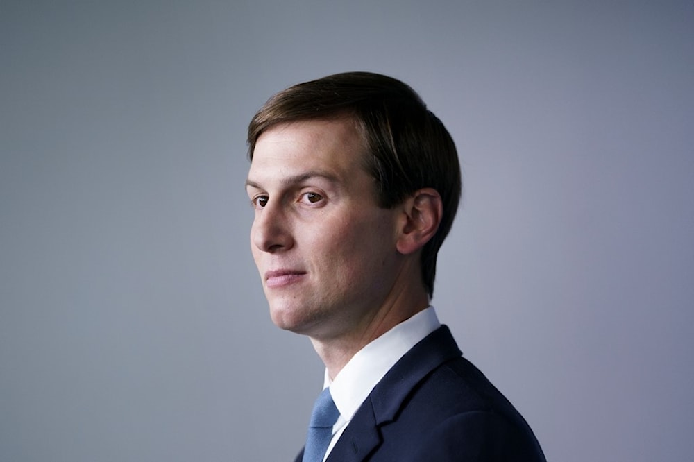 Then-senior adviser to the president Jared Kushner, attending a press conference in the Brady Briefing Room of the White House in Washington, DC, on September 4, 2020. (AFP)