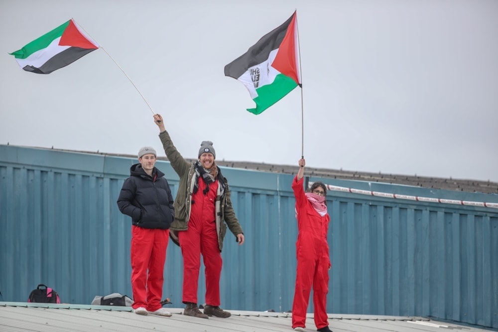  Activists from Palestine Action taking action against “Israel's” weapons trade. (Palestine Action, X)