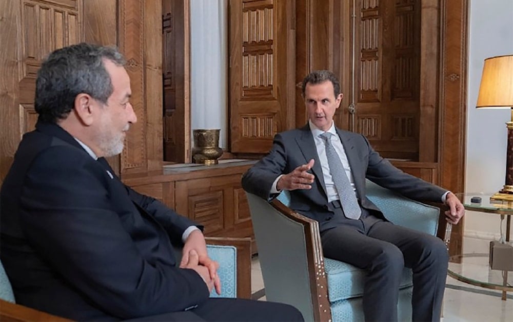 Iranian Foreign Minister Abbas Araghchi, left, and Syrian President Bashar Assad meeting in Damascus, Syria, Sunday, Dec. 1, 2024 (Syrian Presidency Telegram page)