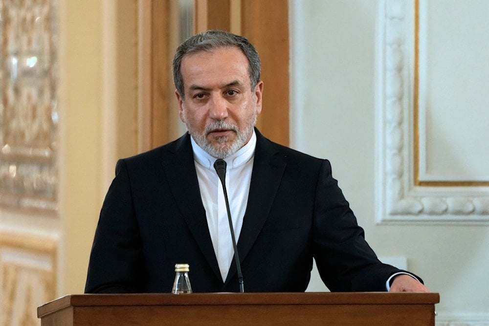 Iranian Foreign Minister Abbas Araghchi attends a joint press briefing with his Syrian counterpart Bassam Sabbagh, in Tehran, Iran, Tuesday, Nov. 19, 2024. (AP)