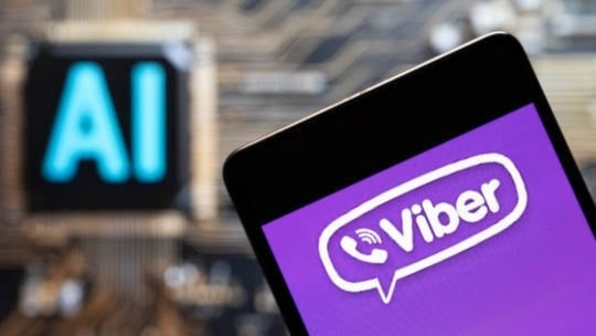 The logo of the instant messaging service Viber, undated. (AFP/GettyImages)