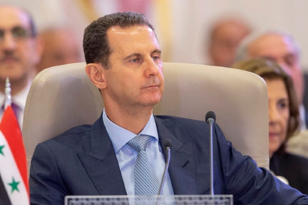 Syrian President Bashar al-Assad listens during the Arab summit in Jeddah, Saudi Arabia, on May 19, 2023. (AP via SPA)