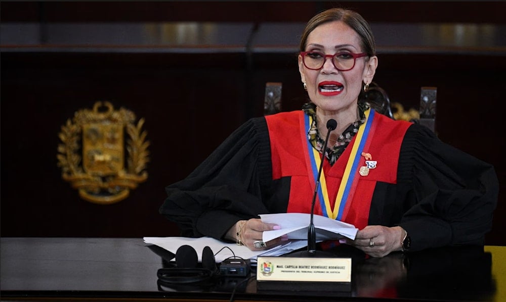 Venezuela's Supreme Court president Caryslia Beatriz Rodríguez Rodríguez. (AFP)