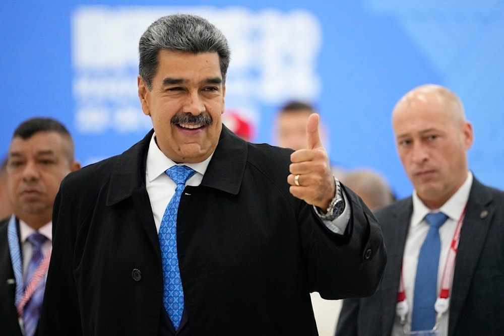 Venezuelan President Nicolas Maduro arrives at the BRICS Summit in Kazan, Russia, Thursday, Oct. 24, 2024. (AP)