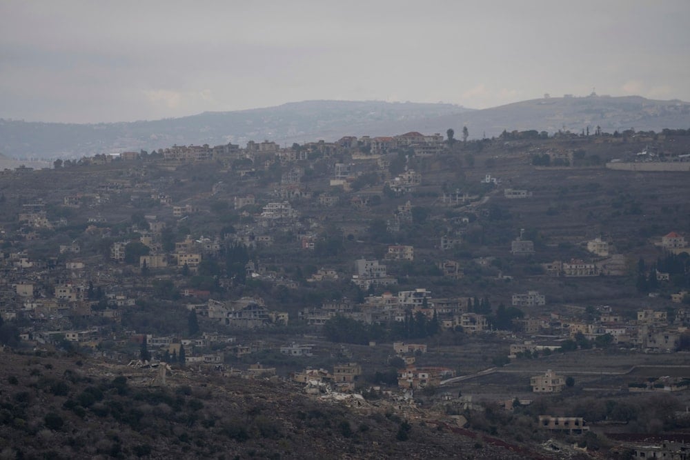 Lebanese village of Meiss El-Jabal can be seen from across the border in north 