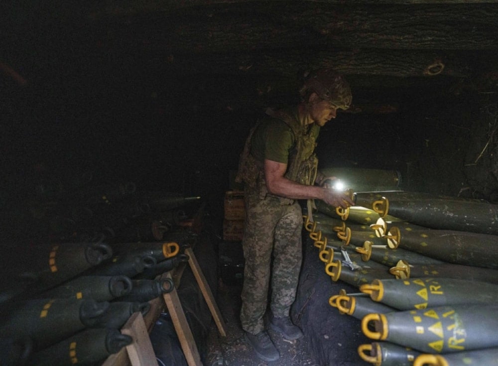 A service man from Ukraine's air assault forces in the Donetsk region on August 21,2024. (AP)