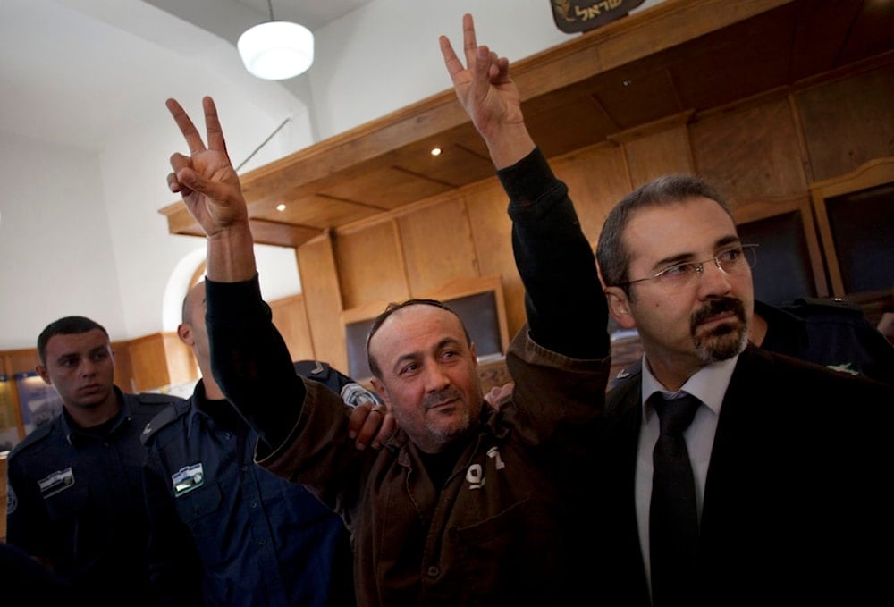 'Israel' won't release up to 100 prisoners, including Marwan Barghouti