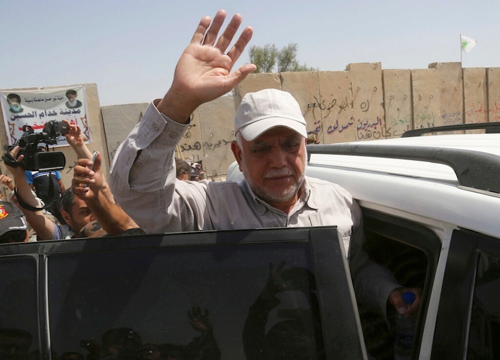 Hadi al-Amiri, commander of the Popular Mobilization Forces, visits forces in Saqlawiyah near Fallujah, Iraq, Thursday, June 2, 2016. (AP)