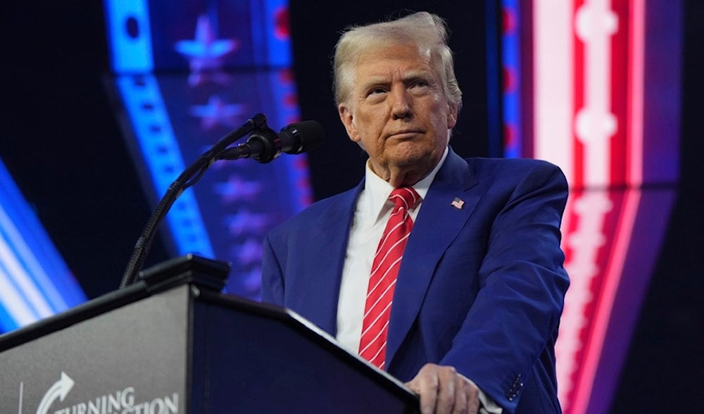 President-elect Donald Trump speaks at AmericaFest, Sunday, Dec. 22, 2024, in Phoenix. (AP)