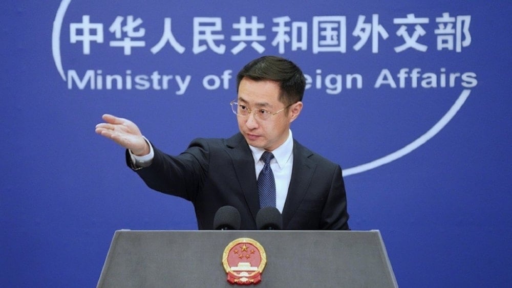  China Foriegn Ministry spokesperson Lin Jian pictured on June 19,2024. (Chinese Foreign Ministry)