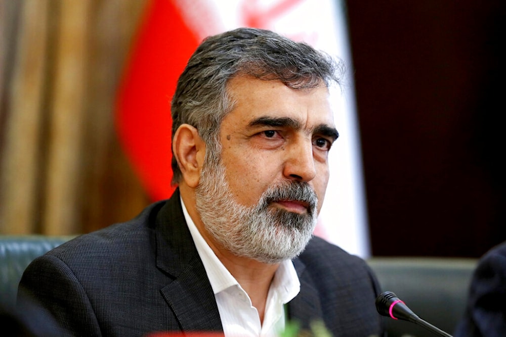 In this July 7, 2019, file photo, spokesman of the Atomic Energy Organization of Iran Behrouz Kamalvandi speaks in a press briefing in Tehran, Iran. (AP)