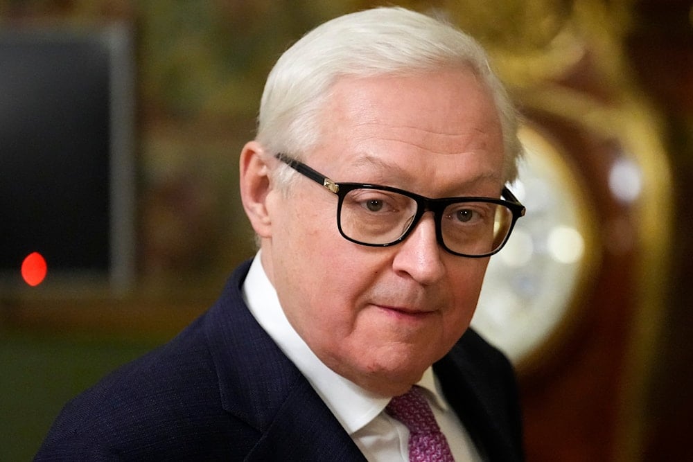 Russian Deputy Foreign Minister Sergei Ryabkov arrives to attend the talks between Russian Foreign Minister Sergey Lavrov and Colombian Foreign Minister Luis Gilberto Murillo, in Moscow, Russia, on November 14, 2024. (AP)