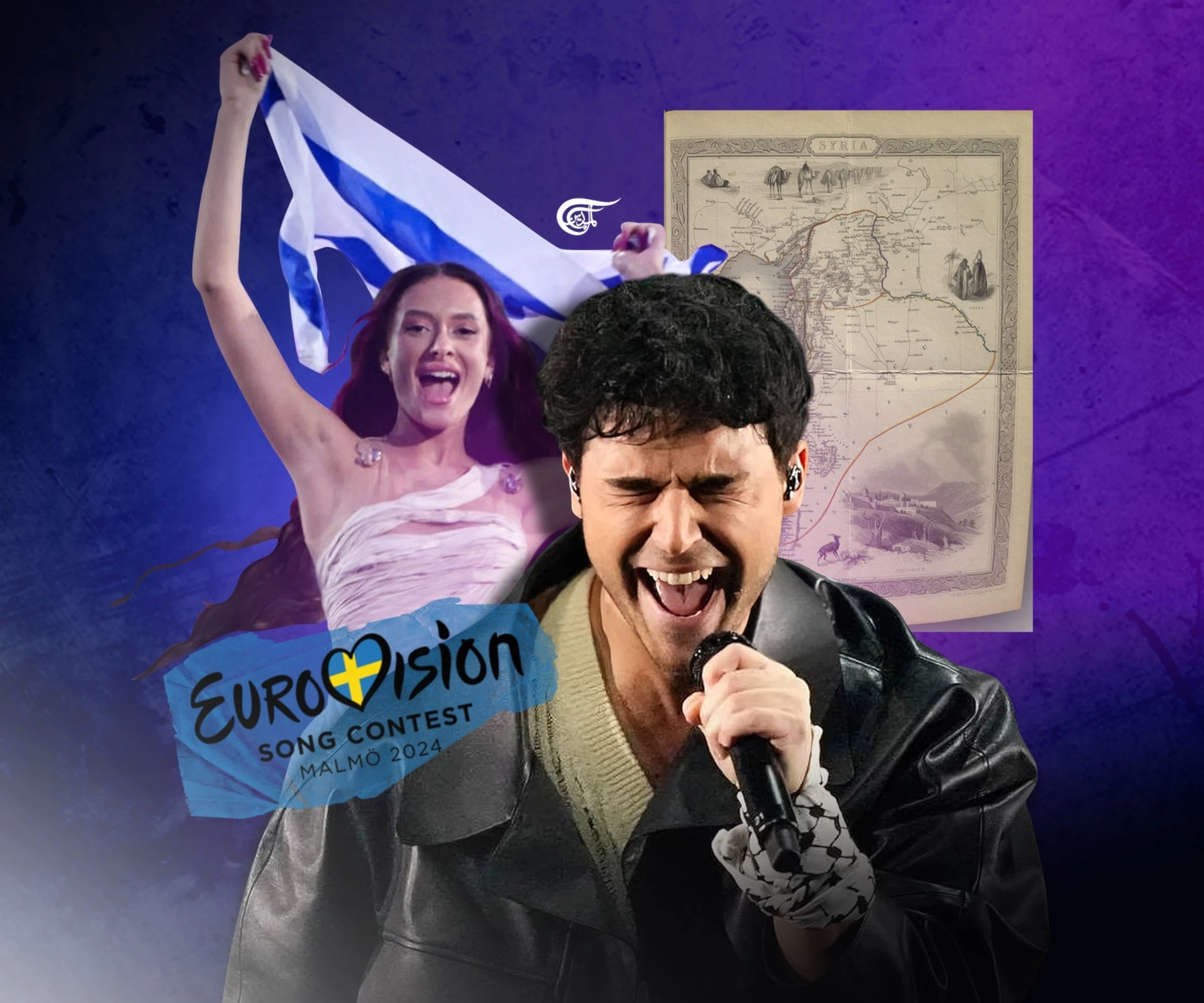 The participation of “Israel” is a blatant confusion between geography and ethnic, cultural realities, and political and military impositions. (Al Mayadeen English; Illustrated by Zeinab el-Hajj)