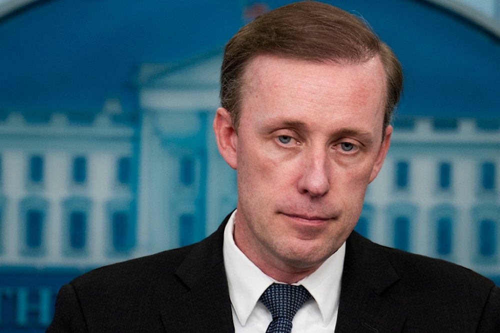 National Security Advisor Jake Sullivan briefs reporters at the White House, Monday, May, 13, 2024. (Doug Mills/The New York Times via AP, Pool, File)