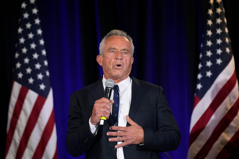 Independent presidential candidate Robert F. Kennedy Jr. speaks to supporters during a campaign stop on May 13, 2024, in Austin, Texas. (AP)