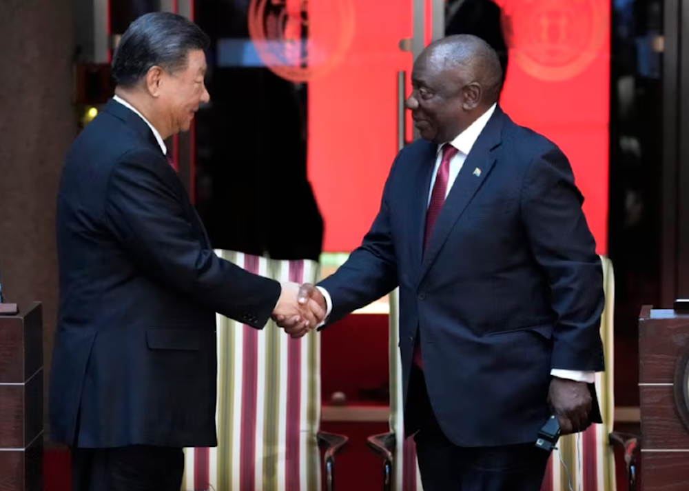 China, South Africa agree to strengthen military ties