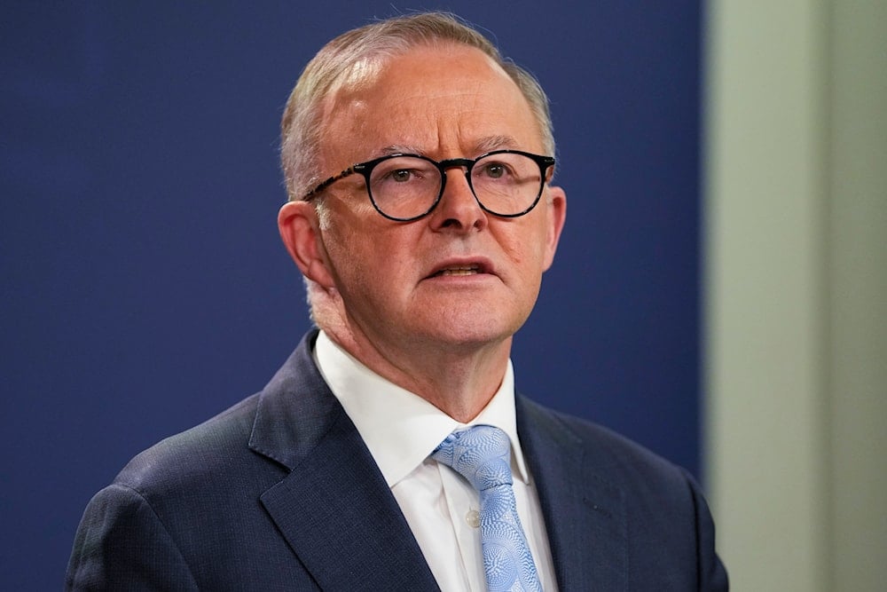 Australian Prime Minister Anthony Albanese speaks during a press conference in Sydney, Australia, Friday, June 10, 2022. (AP)