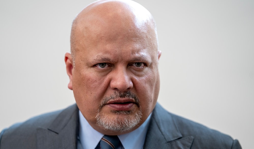 Karim Khan, Prosecutor of the International Criminal Court prior to a press conference in The Hague, Netherlands, Monday, July 3, 2023. (AP)