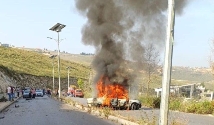 One martyr, school children injured in an Israeli attack on Nabatieh