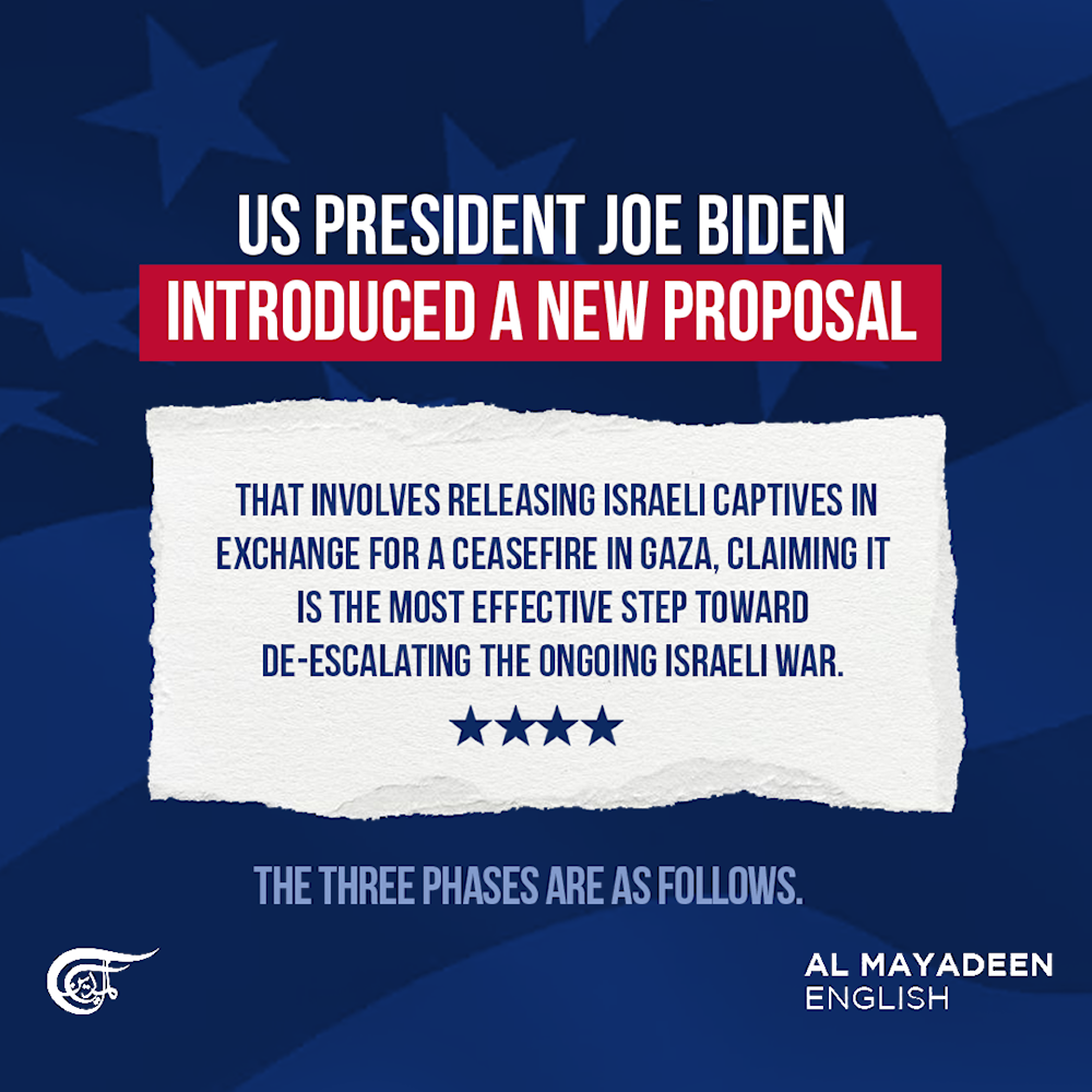 Biden presents three-phase ceasefire plan in Gaza