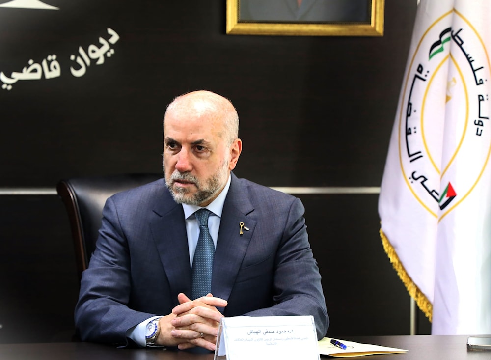 Palestinian Authority advisor Mahmoud al-Habbash is seen here during an interview with the Kuwait News Agency, on February 3, 2024. (Facebook/ @dr.mahmoudalhabbash0
