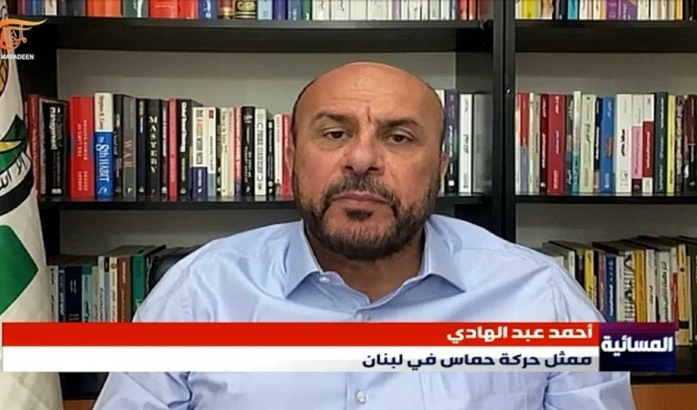 ,Hamas representative in Lebanon, Ahmad Abdel Hadi, speaking to Al Mayadeen, on June 17, 2024. (Al Mayadeen)