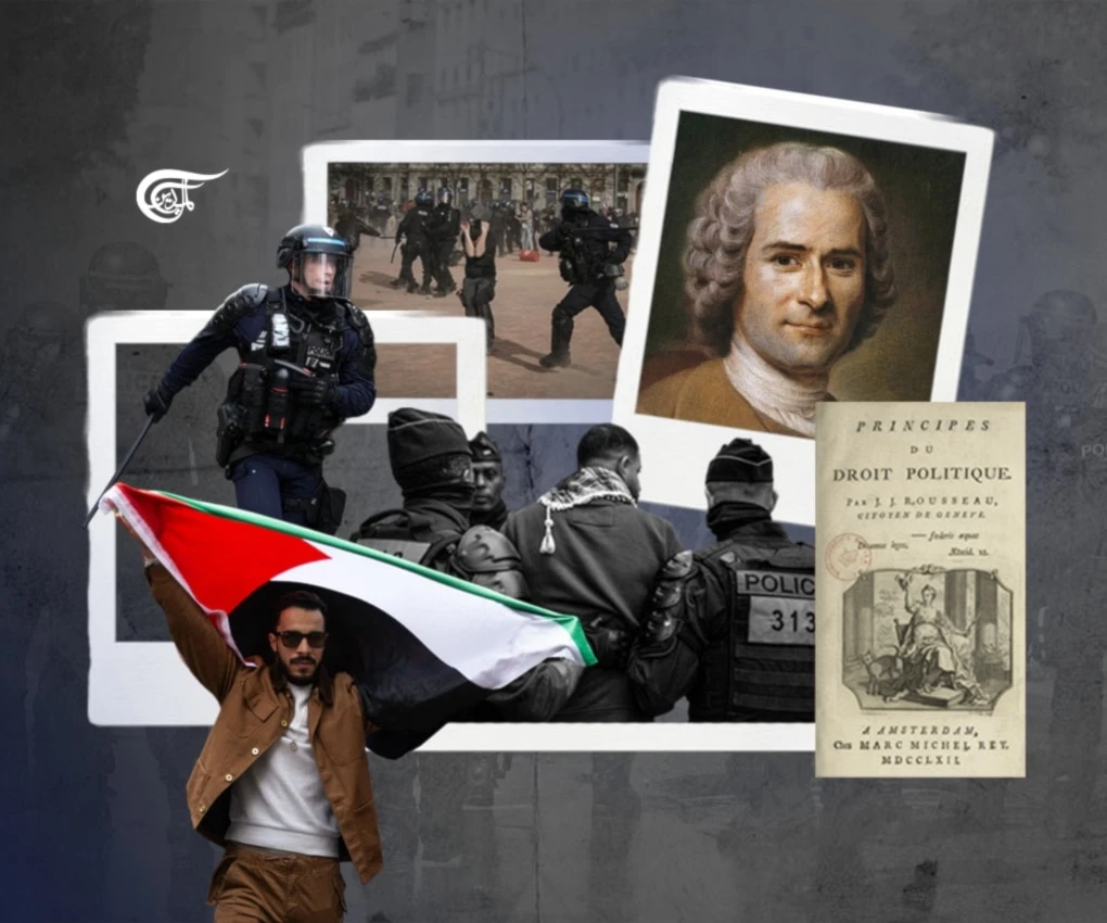 What Rousseau didn’t realize would happen was the fact that leaders would use the ambiguity of his concepts to back authoritarianism. (Al Mayadeen English; Illustrated by Batoul Chamas)