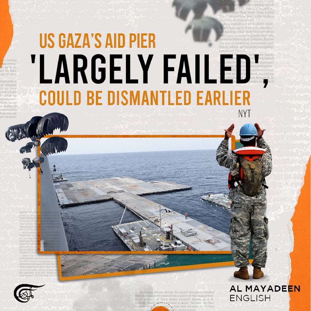 US Gaza’s aid pier 'largely failed', could be dismantled earlier