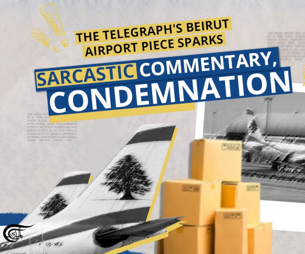 The Telegraph's Beirut airport piece sparks sarcastic commentary, condemnation