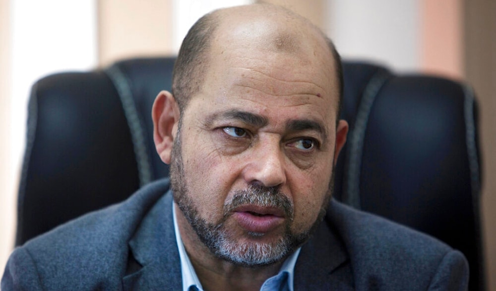 Palestinian Senior Hamas leader Moussa Abu Marzouk, speaks during an interview with The Associated Press in his office in Gaza City, Palestine, Sept. 18, 2014. (AP)