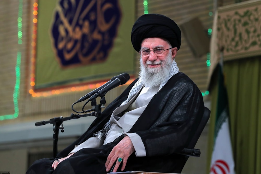 The Leader of the Islamic Revolution Sayyed Ali Khamenei during a national address on Eid al-Ghadir, June 25, 2024 (Khamenei.ir/X)