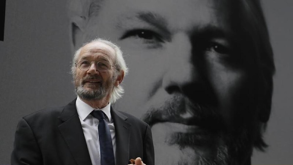 Julian Assange's father, John Shipton, undated. (AP)