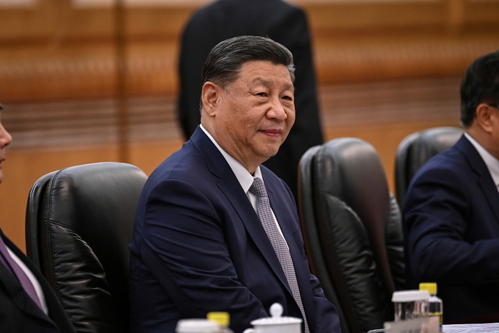 China's President Xi Jinping attends a bilateral meeting at the Great Hall of the People in Beijing, Friday, June 28, 2024. (Pool/AP)