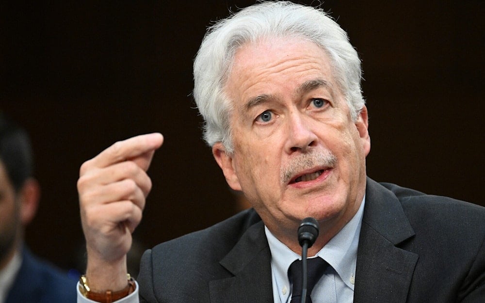 CIA Director William Burns testifies during a US Senate hearing on Capitol Hill in Washington, March 11, 2024. (AFP)