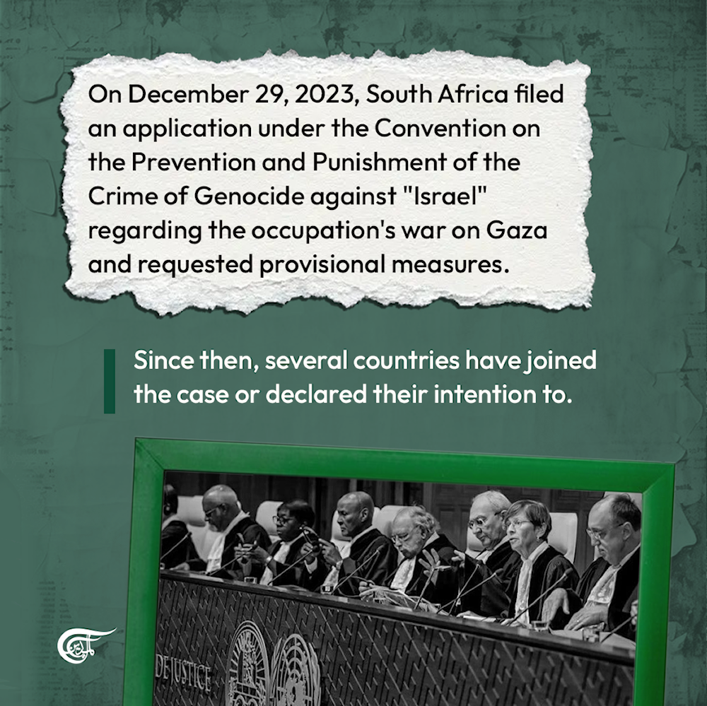 Countries that have joined South Africa's case against 'Israel' at the ICJ