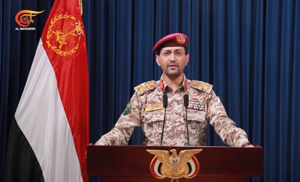 Spokesperson of the Yemeni Armed Forces, Brigadier General Yahya Saree. (Screengrab)